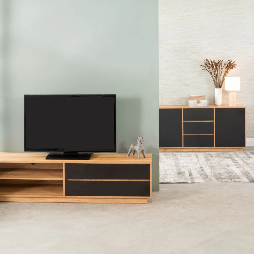 CENTO 180cm 2 DRAWER TV UNIT - Image 2