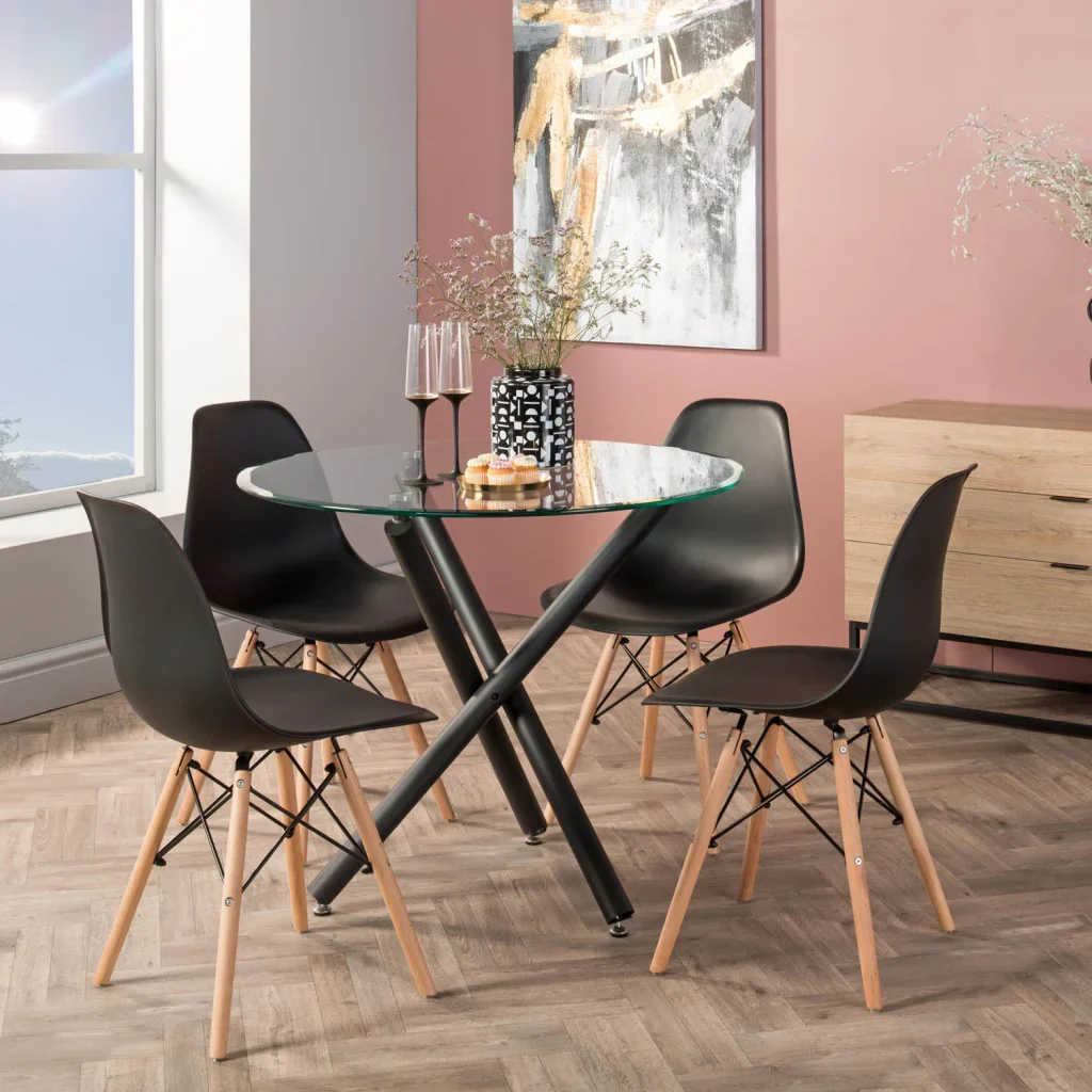 EMMY WOODEN LEG DINING CHAIR - Image 2