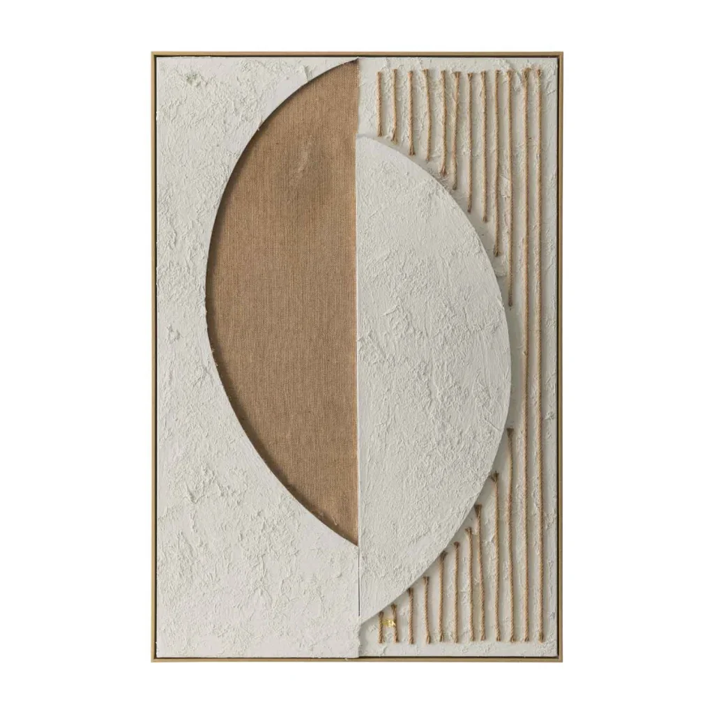 FRAMED ART 11 ORBIQUE 120x80cm WOOD GRAIN FRAME