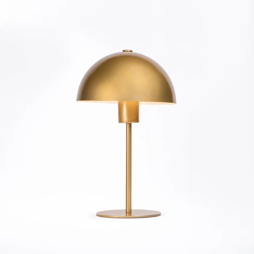 TABLE LAMP GOLD METAL DOME