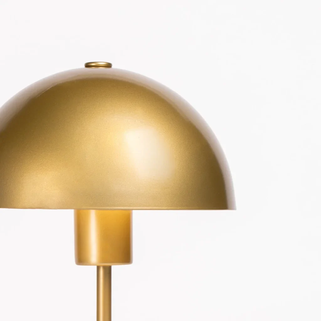TABLE LAMP GOLD METAL DOME - Image 2