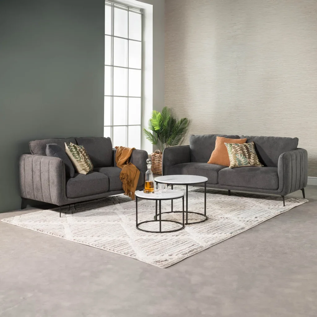 LINA FABRIC 2 SEATER COUCH - Image 2