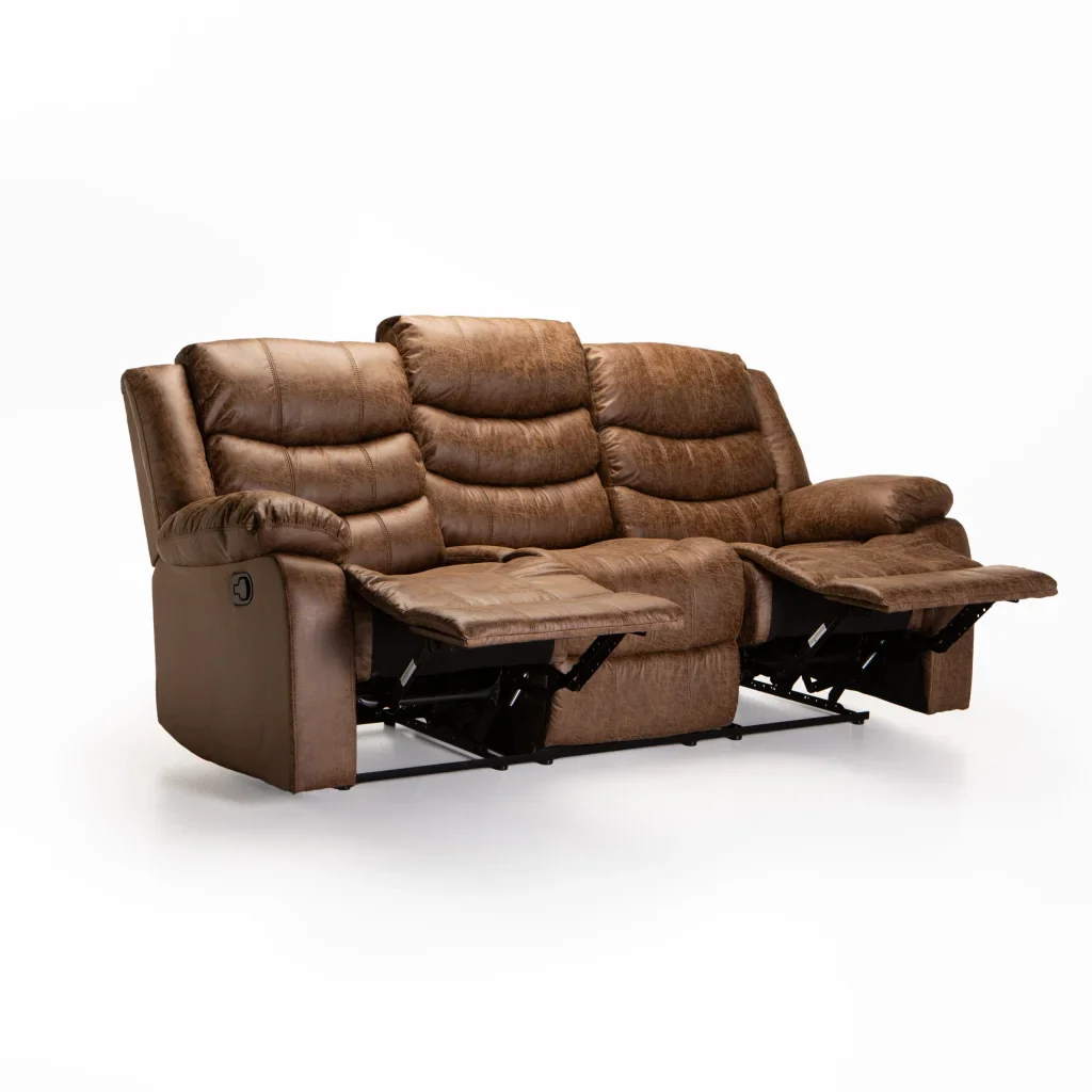 YAZ LUXURY FABRIC 3 SEATER RECLINER - Image 9